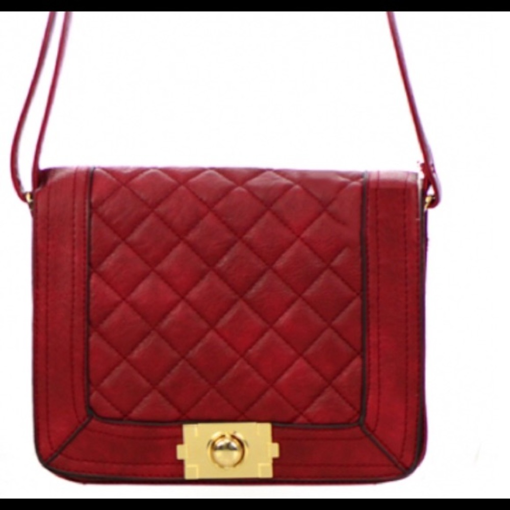 🔥Faux Leather Quilted Purse🌹 NWT🏷 - Picture 1 of 9
